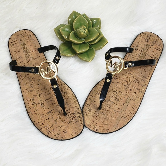 michael kors jelly cork sandals